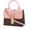 Bolso bandolera Louis Vuitton  Locky BB en lona Monogram marrón y cuero rosa - 00pp thumbnail