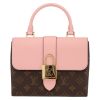 Louis Vuitton  Locky BB shoulder bag  in brown monogram canvas  and pink leather - Detail D2 thumbnail