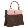 Bolso bandolera Louis Vuitton  Locky BB en lona Monogram marrón y cuero rosa - Detail D6 thumbnail