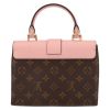 Bolso bandolera Louis Vuitton  Locky BB en lona Monogram marrón y cuero rosa - Detail D7 thumbnail