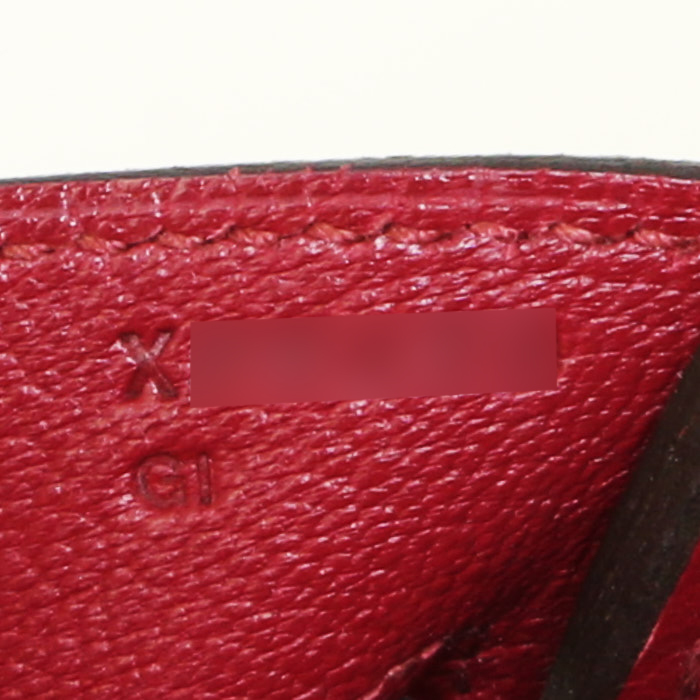 Borsa Hermes Birkin 30 cm in pelle togo rosso granata - Detail D4