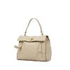 Yves Saint Laurent Muse Two handbag in leather and beige canvas - 00pp thumbnail