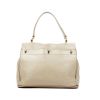 Yves Saint Laurent Muse Two handbag in leather and beige canvas - Detail D2 thumbnail