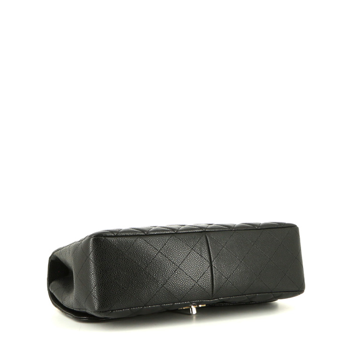 Borsa a tracolla Chanel  Timeless Jumbo in pelle trapuntata nera - Detail D5