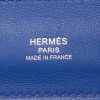 Bolso bandolera Hermès 24/24 mini en cuero togo y cuero swift Bleu France - Detail D5 thumbnail