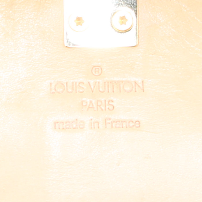Louis Vuitton Cherry Blossom Retro handbag in pink monogram canvas and natural leather - Detail D3