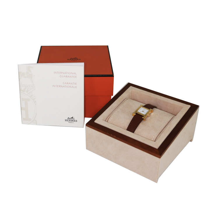 Hermes Heure H watch in gold plated Ref:  HH1.101 Circa  2012 - Detail D2