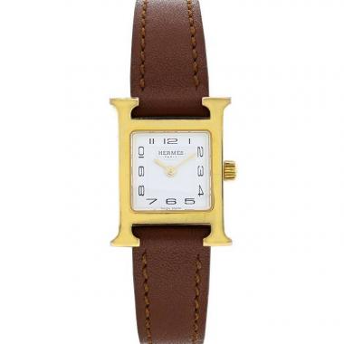 Hermes Heure H watch in gold plated Ref:  HH1.101 Circa  2012