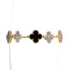 Bracelet Van Cleef & Arpels Alhambra Vintage en or jaune et onyx - 360 thumbnail