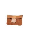Hermès Virevolte pouch in doblis calfskin and gold togo leather - 00pp thumbnail