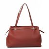 Hermès Cabana shopping bag in burgundy Fjord leather - Detail D2 thumbnail