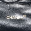 Chanel  Vintage handbag  in blue quilted leather  and red piping - Detail D4 thumbnail