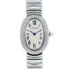 Cartier Baignoire Joaillerie watch in white gold Ref:  1955 Circa  1990 - 00pp thumbnail