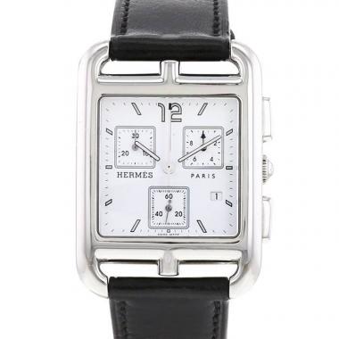 Orologio Hermes Cape Cod Chrono in acciaio Ref :  CC1.910 Circa  2010