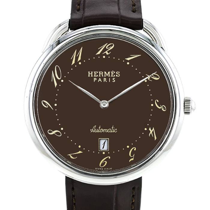 Hermes Arceau watch in stainless steel Ref:  AR4.810 Circa  2000 - 00pp