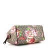 Gucci Boston handbag in grey monogram canvas and pink leather - Detail D5 thumbnail