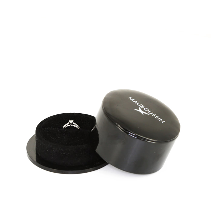 Mauboussin Tu es le sel de ma vie #1 ring in white gold and diamonds - Detail D2