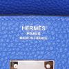 Borsa Hermes Birkin 30 cm in pelle togo Bleu France - Detail D3 thumbnail