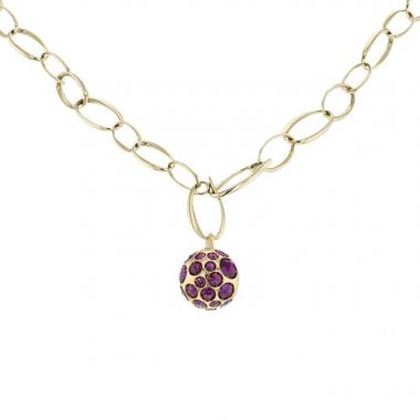 Pomellato Harem necklace in yellow gold and tourmalines