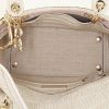 Dior Lady Dior handbag in beige multicolor canvas - Detail D3 thumbnail