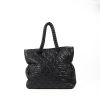 Chanel shopping bag in black quilted leather - Detail D2 thumbnail