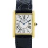 Reloj Cartier Tank Must de plata dorada Ref :  1615 Circa  1980 - 00pp thumbnail