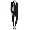 Sac porté épaule Hermès Virevolte en cuir Swift vert Sauge et cuir naturel - Detail D1 thumbnail