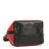 Louis Vuitton petit Noé shopping bag in red and black epi leather - Detail D3 thumbnail