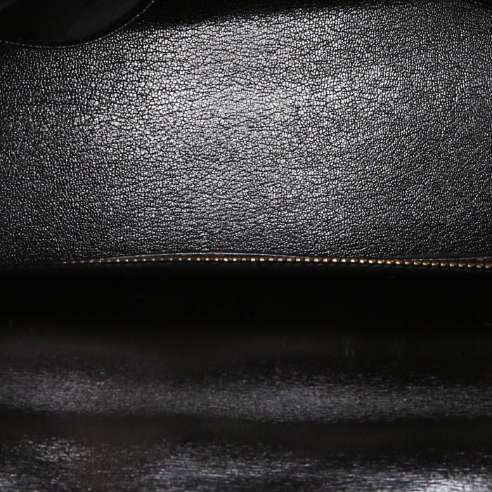 Borsa Hermès Kelly 28 cm in pelle box nera - Detail D3