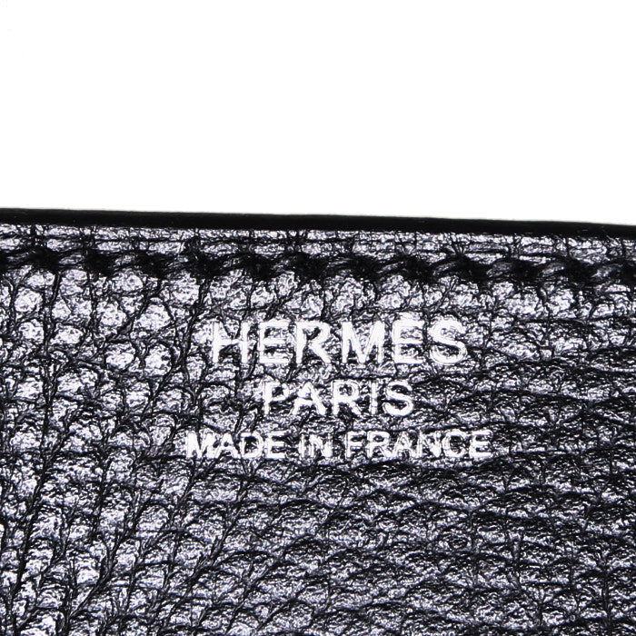 Hermes Birkin 30 cm handbag in black togo leather - Detail D3