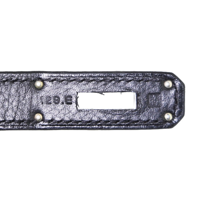 Borsa Hermes Birkin 30 cm in pelle togo nera - Detail D4