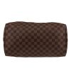 Sac à main Louis Vuitton  Speedy 35 en toile damier ébène et cuir marron - Detail D1 thumbnail