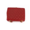 Chanel handbag in red leather - 360 Back thumbnail
