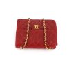 Chanel Timeless handbag in red quilted leather - 360 Front thumbnail
