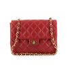 Bolso de mano Chanel Timeless en cuero acolchado rojo - 360 thumbnail