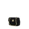 Chanel handbag in black quilted canvas - 00pp thumbnail