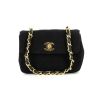 Chanel handbag in black quilted canvas - 360 thumbnail