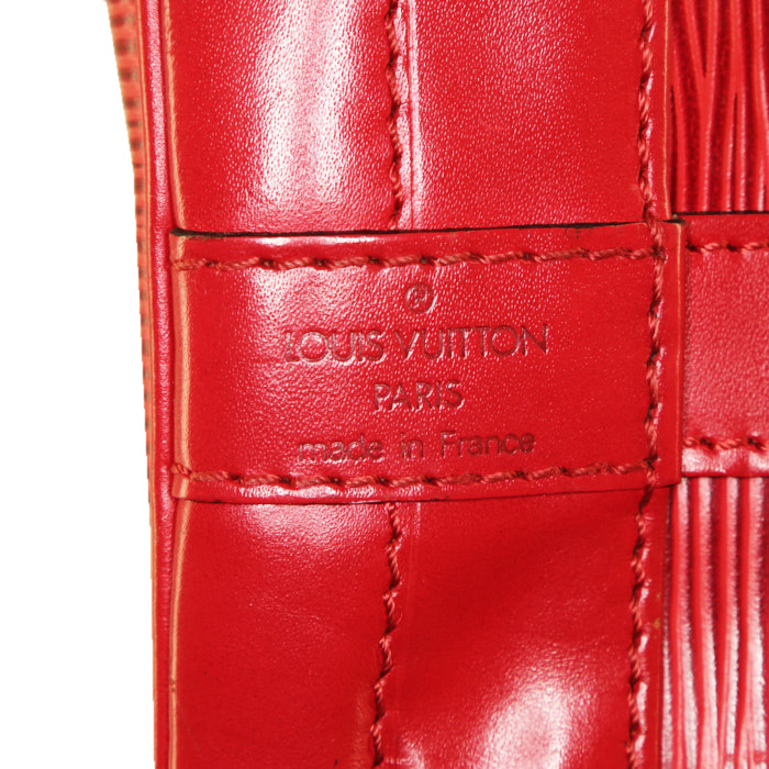 Bolso Cabás Louis Vuitton Grand Noé en cuero Epi rojo - Detail D3