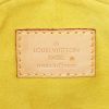 Bolso de mano Louis Vuitton Pallas en lona Monogram marrón y cuero granulado amarillo - Detail D4 thumbnail