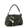 Dior Gaucho bag worn on the shoulder or carried in the hand in black leather - 360 thumbnail