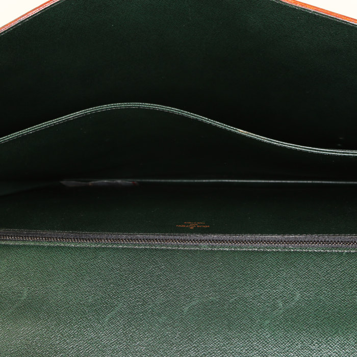 Porte-documents Louis Vuitton  Porte documents Voyage en cuir marron camel - Detail D2
