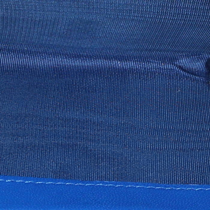 Billetera Dior Lady Dior pequeña en cuero cannage azul - Detail D4