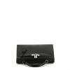 Bolso de mano Hermès Kelly 32 cm en cuero epsom negro - 360 Front thumbnail