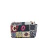 Chanel Timeless Patchwork handbag in blue multicolor denim canvas and brown leather - Detail D2 thumbnail