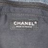 Chanel Timeless handbag in blue multicolor denim canvas and brown leather - Detail D5 thumbnail
