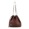 Hermès Market handbag in burgundy leather - 360 thumbnail