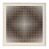 Victor Vasarely, "Diago CC", silkscreen in black and gold on paper, signed, numbered and framed, of 1968 - 00pp thumbnail