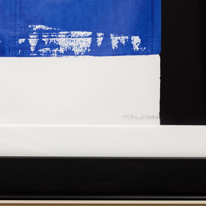 Pierre Soulages, "Sérigraphie n°16", sérigraphie en couleurs sur papier, signée, numérotée et encadrée, de 1981 - Detail D2