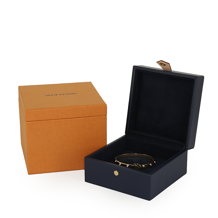 Bracelet Louis Vuitton Empreinte en or jaune et diamants, taille 17 - Detail D2