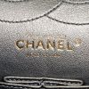 Chanel 2.55 handbag in metallic grey quilted leather - Detail D4 thumbnail